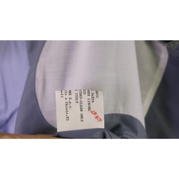 Kiton Gray Wool Mohair Trench Overcoat Coat Suede Trim Eu 56 - US 46 - Picture 9 of 9